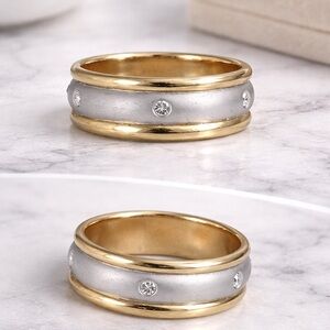 Elegant Gold and Silver Women's Ring